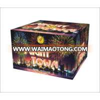 100 shots china cake Fireworks for sale with CE and EX approval with multi-color effects